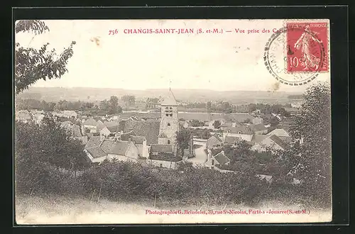 AK Changis-Saint-Jean, vue prise de l'Eglise