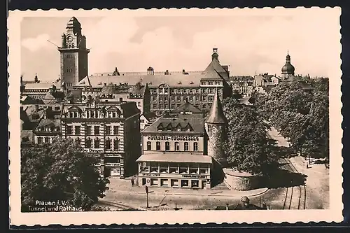 AK Plauen, Gasthaus zum Tunnel