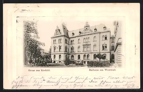 AK Krefeld, Rathaus am Westwall