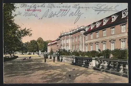 AK Ludwigsburg, am Schloss