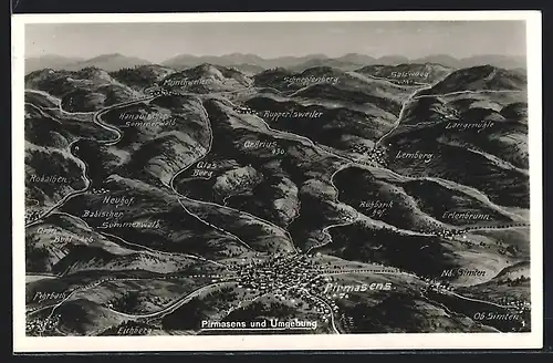 AK Pirmasens, Landschaftsidyll mit Umgebung