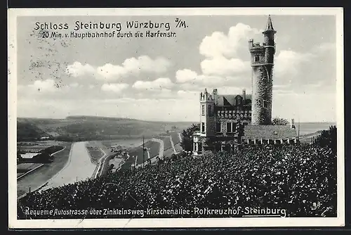 AK Würzburg a. M., Am Schloss Steinburg