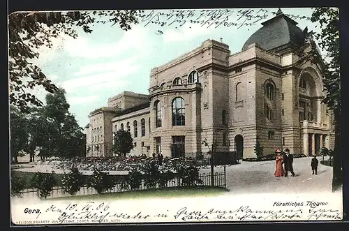 AK Gera, Gäste vor dem Fürstlichen Theater