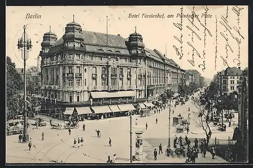 AK Berlin-Tiergarten, Hotel Fürstenhof am Potsdamer Platz