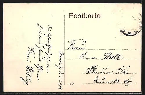 AK Bernburg, Blick von der Schlossterrasse