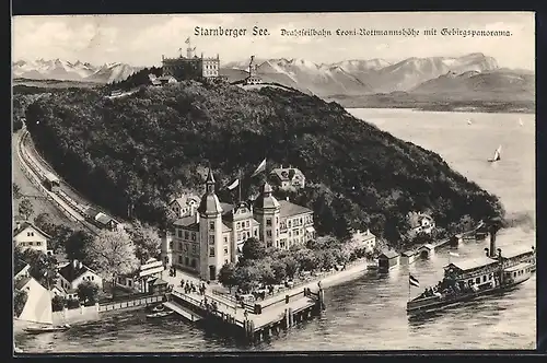 AK Starnbergersee, Drahtseilbahn Leoni-Rottmannshöhe