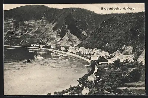 AK Brodenbach a. d. Mosel, Teilansicht