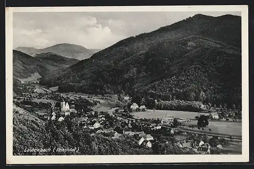 AK Lautenbach /Renchtal, Teilansicht mit Kirche