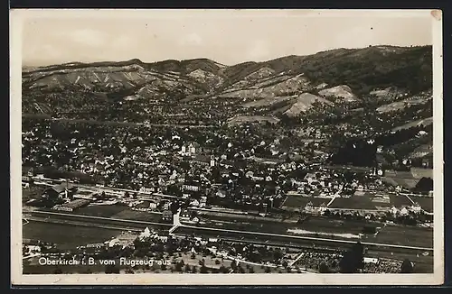 AK Oberkirch, Gesamtansicht vom Flugzeug aus