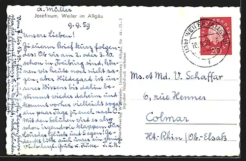 AK Weiler, Josefinum, Innenansicht