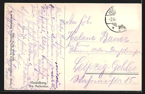 AK Heidelberg, Cafe-Restaurant Molkenkur