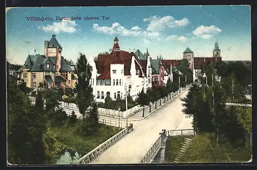 AK Villingen, Strassenpartie beim oberen Tor
