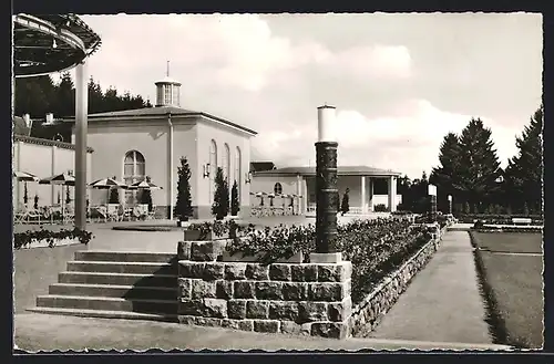 AK Villingen im Schwarzwald, Kuranlagen mit Cafe