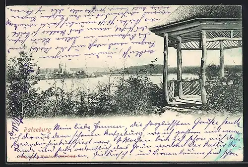 AK Ratzeburg, Uferpartie mit Pavillon