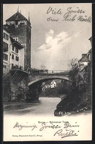 AK Brugg, Blick auf Schwarzer Turm