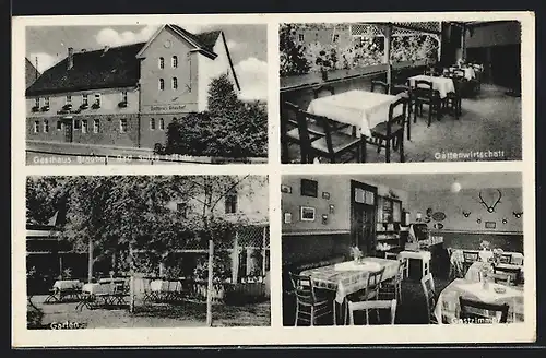 AK Bad Sulza, Vier Motive vom Gasthaus Brauhof