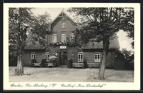 AK Lemke /Krs Nienburg, Gasthof Zum Lindenhof