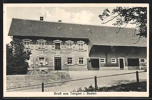 AK Tengen, Gasthaus zum Schützen, Bes. G. Wesle