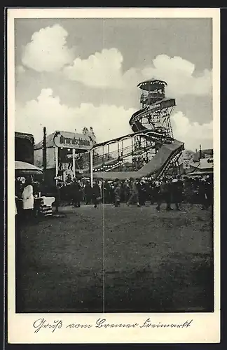 AK Bremen, Volksfest Freimarkt, Fahrgeschäfte