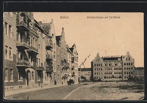 AK Erfurt, Schinkel-Strasse und Tal-Schule