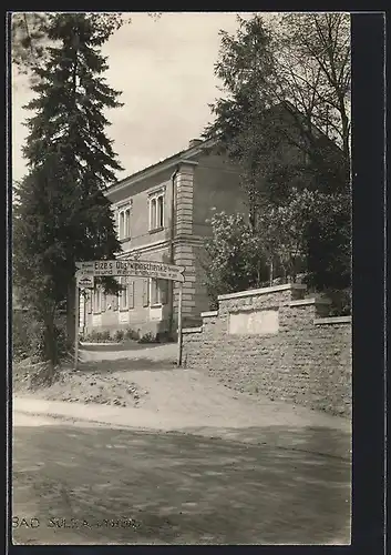 Foto-AK Bad Sulza, Gasthaus Elzes Obstweinschenke 1927
