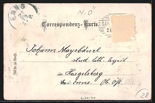 Lithographie Gaming, Karthause, Ötscher Schutzhaus und Thormäuer