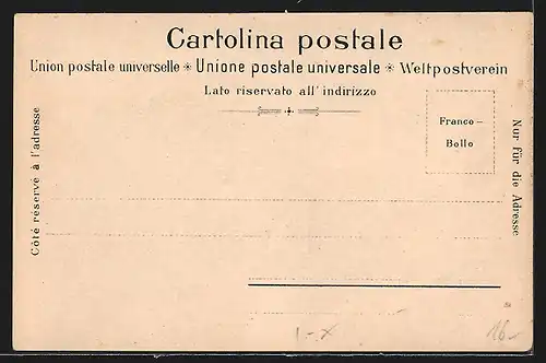 Lithographie Orta, Lago d`Orta, Dampfer auf dem See