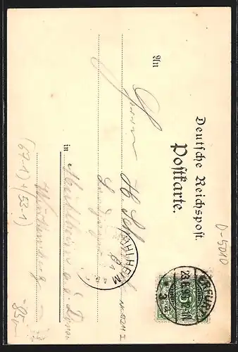 Vorläufer-Lithographie Erfurt, Ausstellung der Erzeugnisse Thüringer Gewerbefleisses 1893, Ausstellungsgebäude