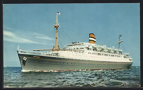 AK The Steamer S.S. Ryndam is on ocean