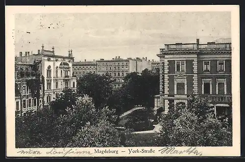 AK Magdeburg, Blick auf die York-Strasse
