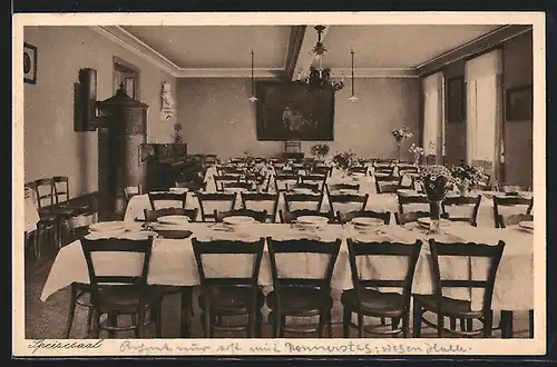 AK Neudietendorf, Erdmuth Dorotheenschule, Privatlyzeum u. Frauenschule der Brüdergemeine, Speisesaal