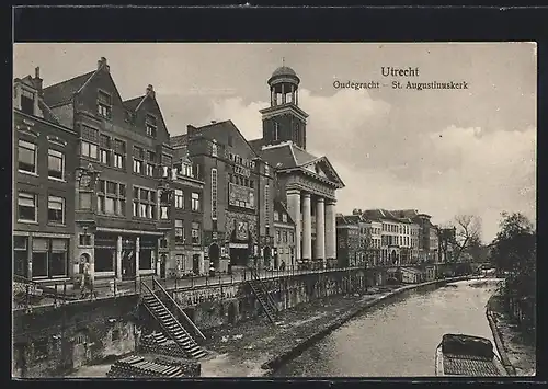 AK Utrecht, Oudegracht, St. Augustinuskerk