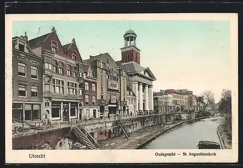 AK Utrecht, Oudegracht, St. Augustinuskerk