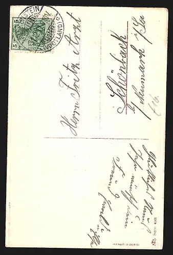 AK Kinder mit Schneemann und Sekt