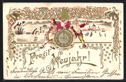 AK Zwerge feiern das neue Jahr, Prosit Neujahr