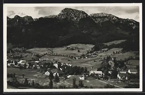 AK Neuberg a. d. Mürz, Ortspartie mit Bergen