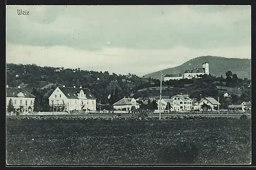 AK Weiz, Ortspartie mit Kirche