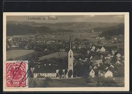 AK Maria Lankowitz, Totalansicht mit Köflach