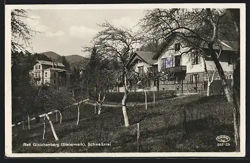 AK Bad Gleichenberg, Schweizerei im Frühling