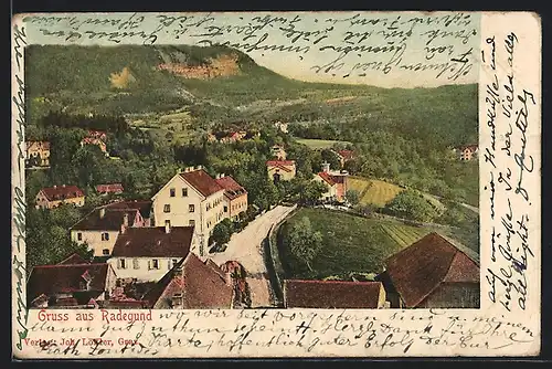 AK Radegund, Ortspartie mit Strasse