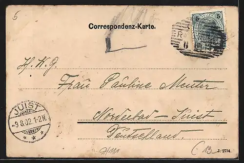 AK Radegund, Ortspartie mit Strasse