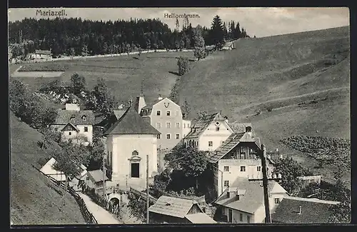 AK Mariazell, Panorama mit Heiligenbrunn