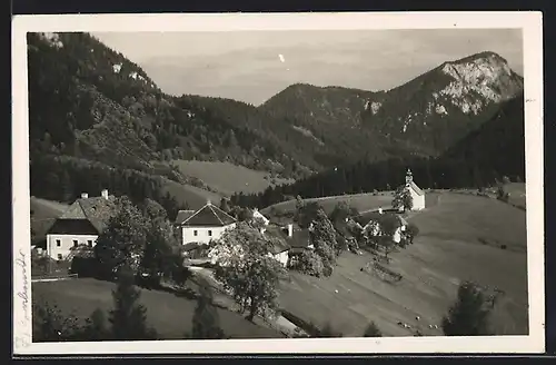 AK Mariazell, Gollrad aus der Vogelschau