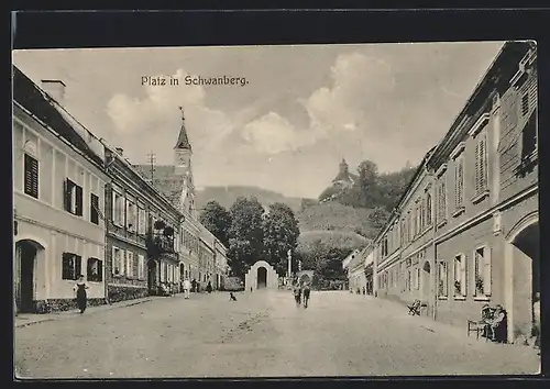 AK Schwanberg, Strassenpartie im Ort