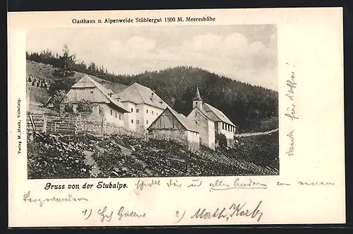 AK Stubalpe, Gasthaus und Alpenweide Stüblergut