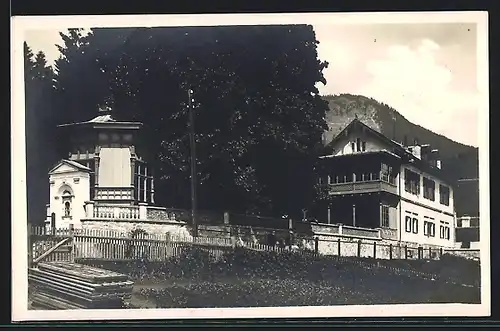 AK St. Radegund am Schöckel, Park-Cafee, mit Pavillon