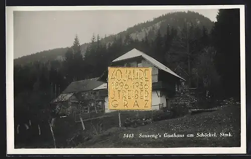 AK Radegrund, Sauseng`s Gasthaus am Schöckl