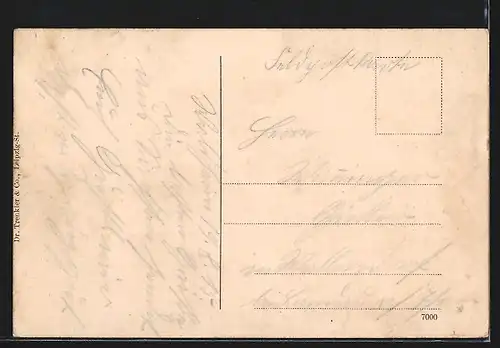 AK Hof i.B., Partie an der Saale