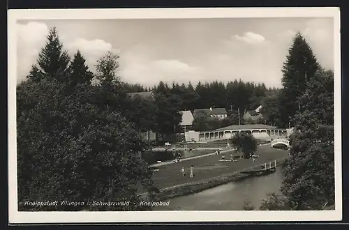 AK Villingen i. Schwarzwald, Blick auf das Kneippbad