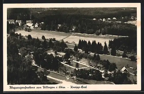 AK Villingen, Fliegeraufnahme vom Kneipp-Bad